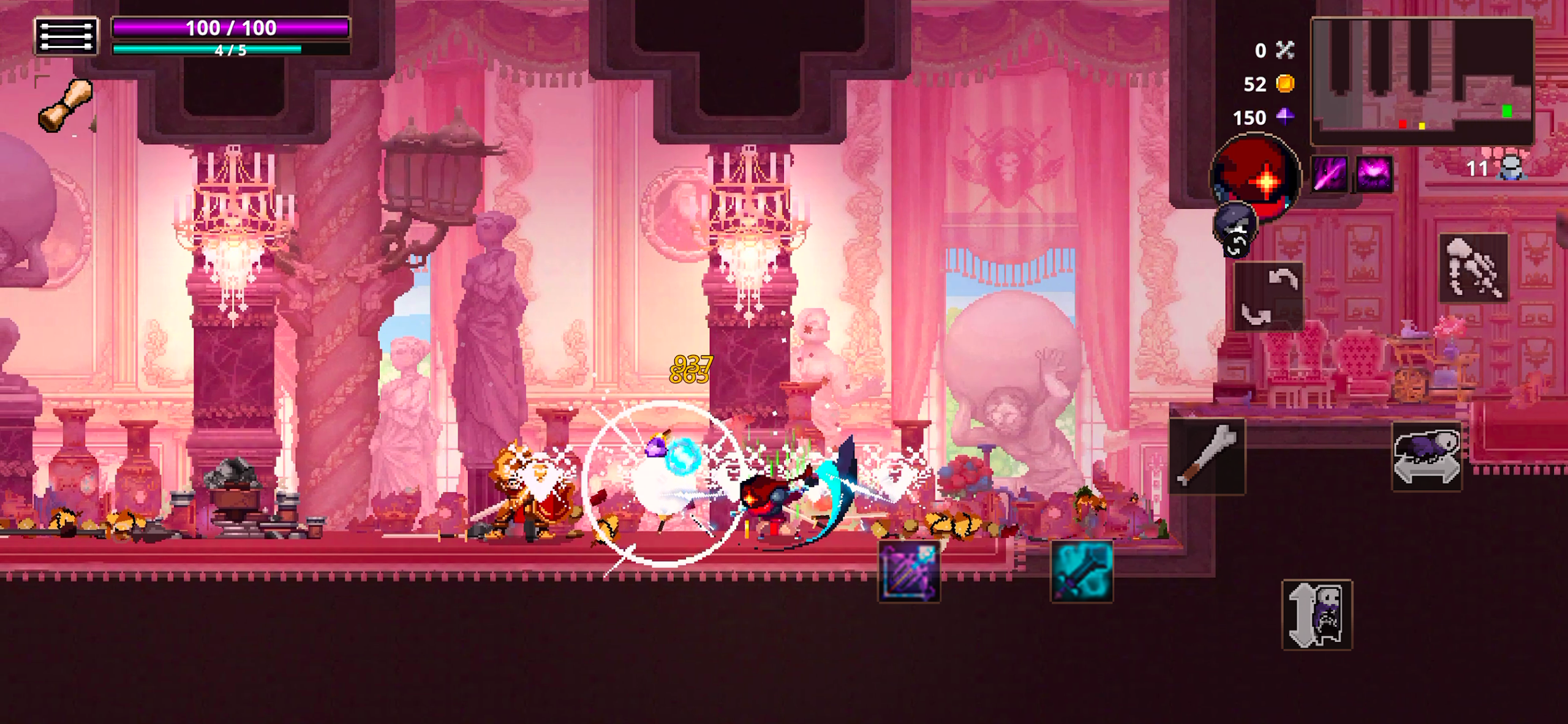 Skul boss fight screenshot